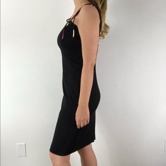 VINTAGE David Meister Black Sleeveless Mini Dress - Picture 3 of 15